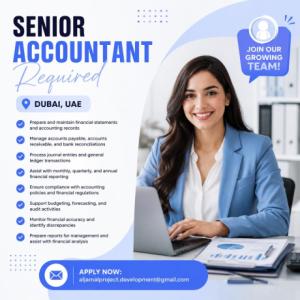 Senior Accountant Required in Dubai