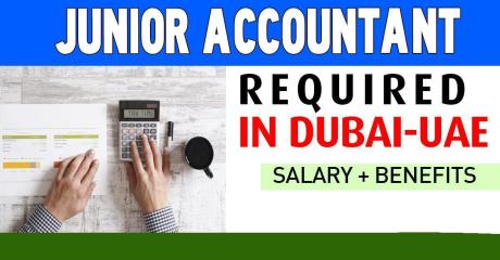 Junior Accountant Required in Dubai