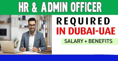 HR & Admin Officer Required in Dubai
