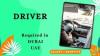 Driver Required in Dubai