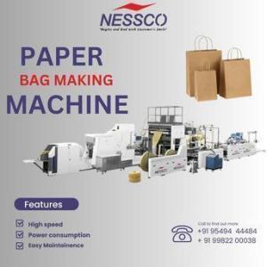 AED 39500, Buy Fully Automatic Paper Shopping Bag Making Machine For Sale