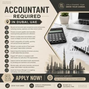 Accountant Required in Dubai