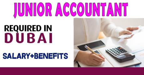 Junior Accountant Required in Dubai