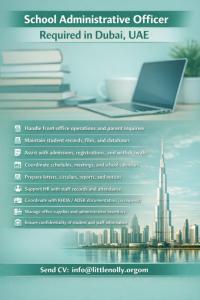 School Administrative Officer Required in Dubai