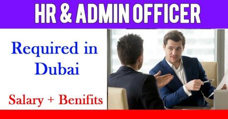 HR & Admin Officer Required in Dubai